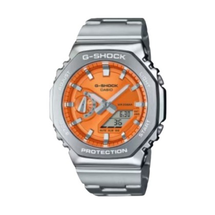 CASIO G-SHOCK GM-2110D-4ADR G-STEEL 20ATM STAINLESS STEEL BAND ANALOG-DIGITAL MEN WATCH